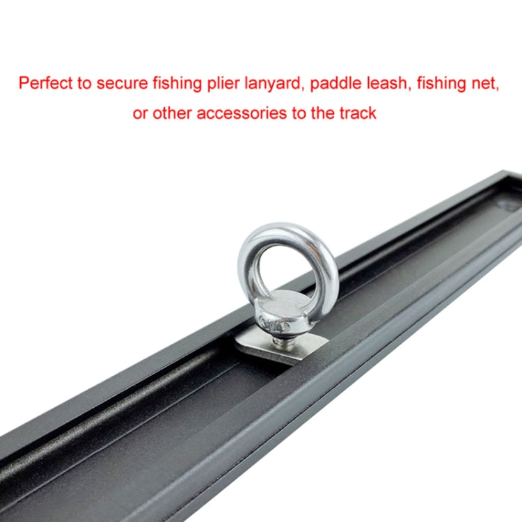 10 PCS 304 Stainless Steel Slide Rail Track Rings Screw Nuts Kayak Canoe Boat Modified Hardware