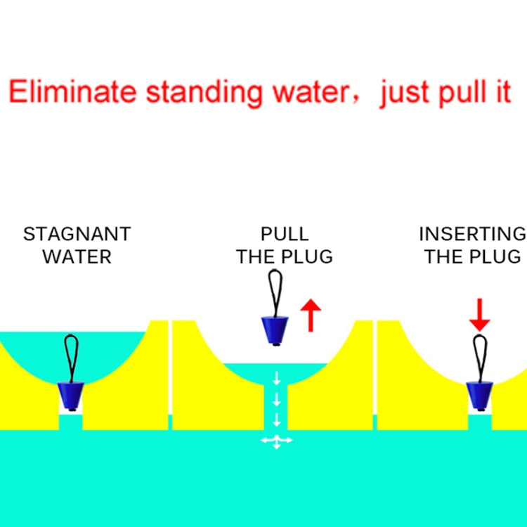 10 PCS Silicone Water Stopper Drain Hole Valve For Kayaking Canoe Assault Boat, Random Color Delivery