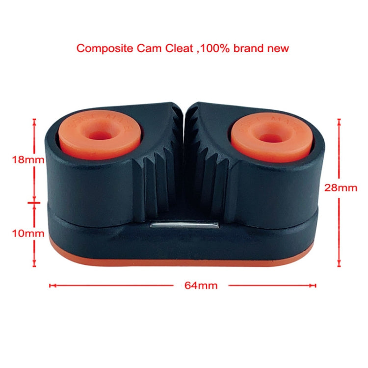 BSET MATEL Double Nylon Ball Rope Clamp Automatic Rope Clamp Boat Accessories