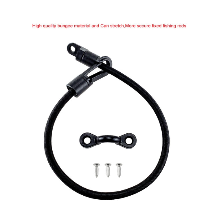 3 PCS Anti-Lost Elastic Rope Adjustable Rope Hook Fishing Rod Holder Belt Surfboard Kayak Accessories