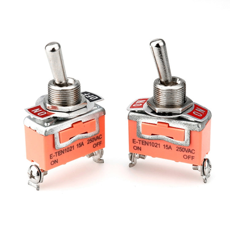 10pcs E-TEN1021 2-speed Waterproof Rocker Toggle Switch(Orange)