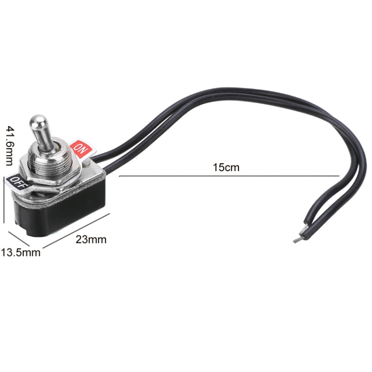 KNS-1 10pcs Mini Toggle Two-position Rocker Switch With Wire