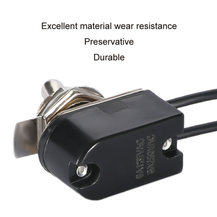 KNS-1 10pcs Mini Toggle Two-position Rocker Switch With Wire