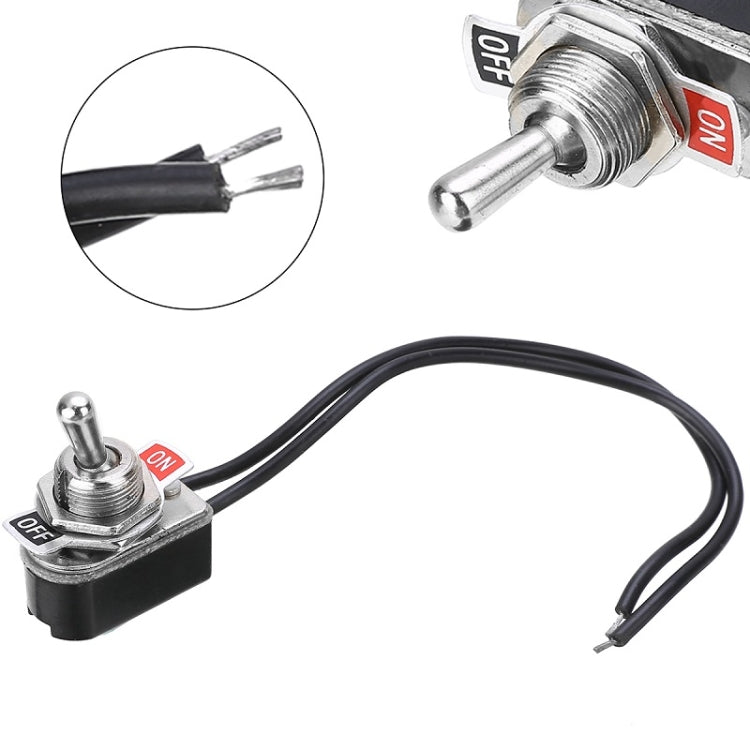 KNS-1 10pcs Mini Toggle Two-position Rocker Switch With Wire