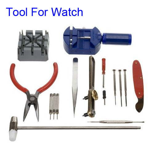 New 16pcs Deluxe Watch Opener Tool Kit Repair Pin Remover Adjust Strap