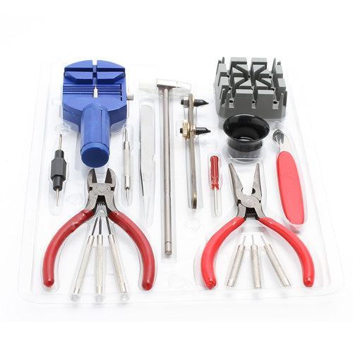 18Pcs Horologe Wrist Watch Repair Set Kit Case Opener Remover Strap Pin Repair Tools