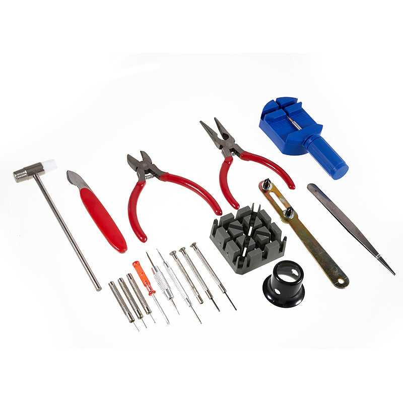 18Pcs Horologe Wrist Watch Repair Set Kit Case Opener Remover Strap Pin Repair Tools