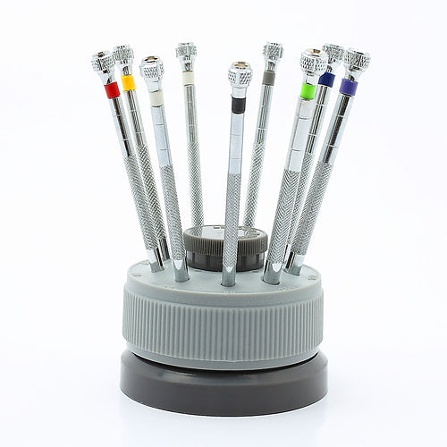 9pcs Watch Repair Screwdriver Watch Repair Tool Set Kit with Screw Socket