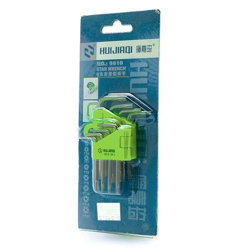 8PCS Torx Key Star Wrench Set Tool Screwdriver T5 T6 T7 T8 T9 T10 T15 T20