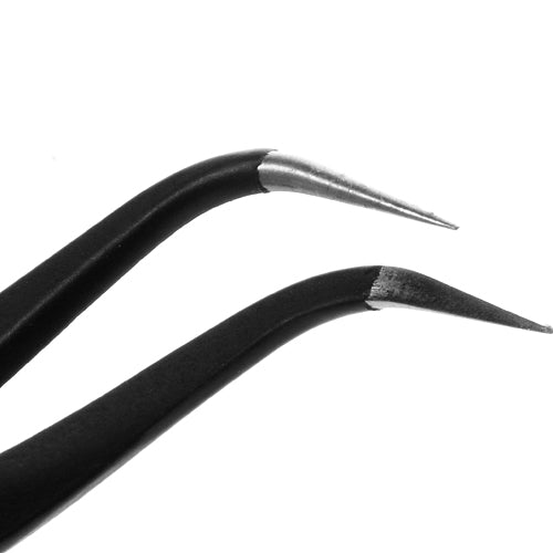 High Quality Anti-Static Stainless Steel Curved Tweezers Repair Tools