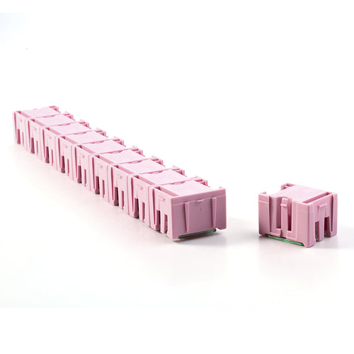 Pink Detachable Ten-bin Plastic Storage Case Organizer Tray Compact for Small Parts Items