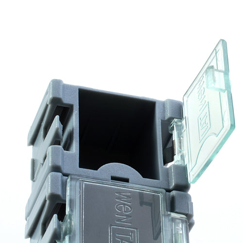 Grey Detachable Ten-bin Plastic Storage Case Organizer Tray Compact for Small Parts Items