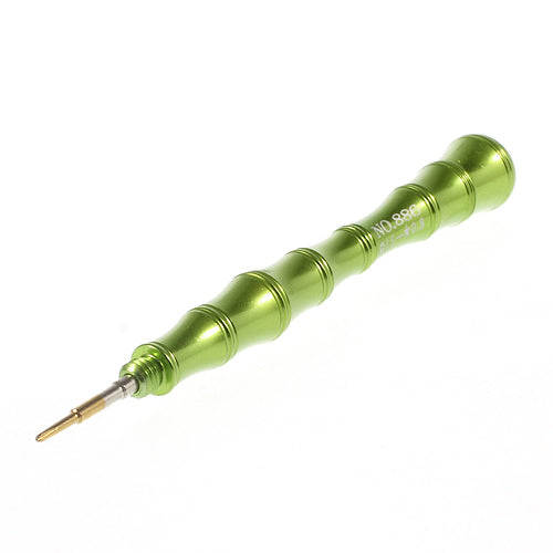 Pentalobe 0.8 + Philips Cross 1.5 Double Ended Steel Screwdriver Open Tool for iPhone SE 5s 5c 5 4s 4 - Green