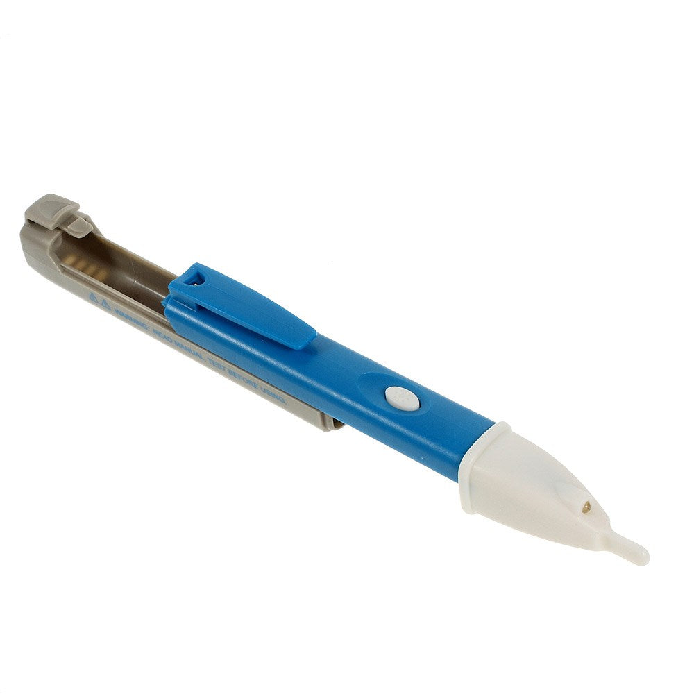 IAC-D AC Electric Voltage Tester Volt Alert Pen w/ LED Light 90-1000V - Gray / Blue