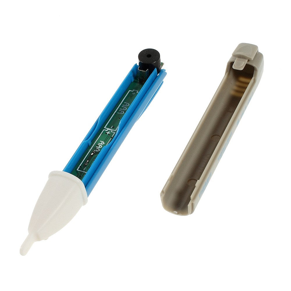 IAC-D AC Electric Voltage Tester Volt Alert Pen w/ LED Light 90-1000V - Gray / Blue