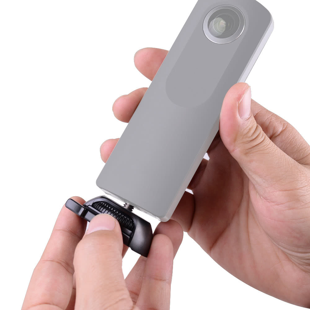 for Samsung Gear Including Buckle + Flat and Curved Base Adhesive Tape 360 Camera Quick Release Mount Holder