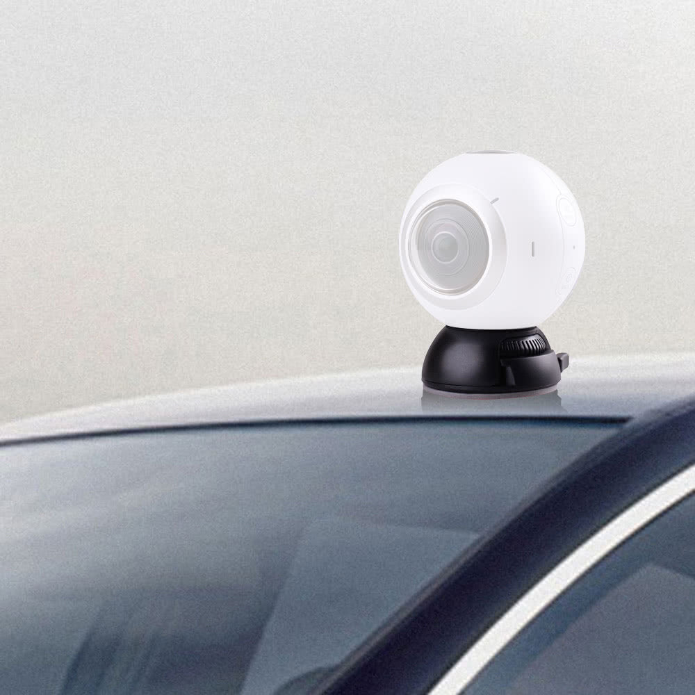 for Samsung Gear Including Buckle + Flat and Curved Base Adhesive Tape 360 Camera Quick Release Mount Holder