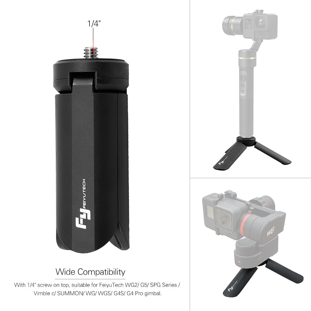 Uniqkart for FeiyuTech WG2 G5 SPG Series Vimble SUMMON WG WGS G4S G4 Pro Gimbal Portable Foldable Time-Lapse Photography Bracket Mini Gimbal Tripod