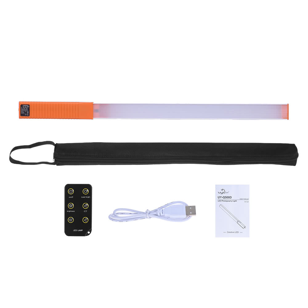 Portable Handheld LED Video Light Stick Photography Lamp Stick Adjustable with Remote Control