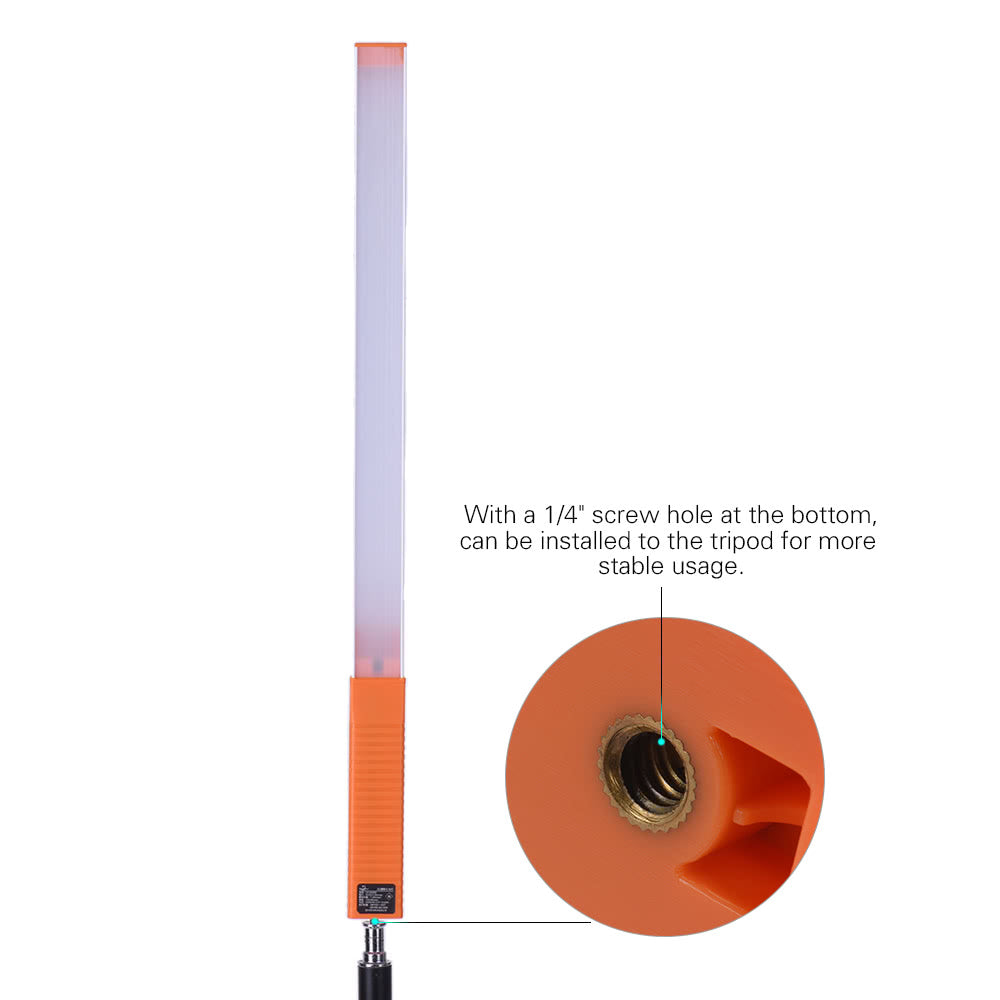 Portable Handheld LED Video Light Stick Photography Lamp Stick Adjustable with Remote Control