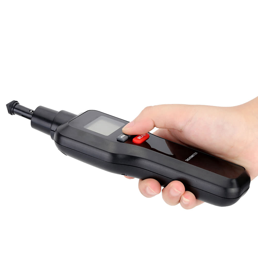 2 in 1 Non-contact & Contact Tach RPM Tester Digital Laser Tachometer