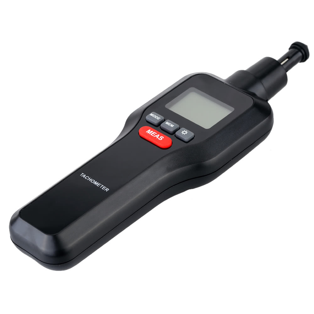2 in 1 Non-contact & Contact Tach RPM Tester Digital Laser Tachometer