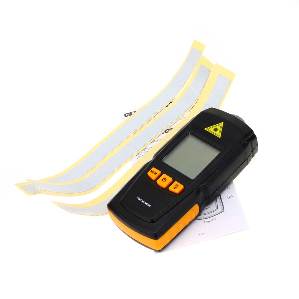 Non-contact GM8905 Digital Laser Tachometer Tach Meter Tester LCD Display Wide Measuring 2.5-99999RPM