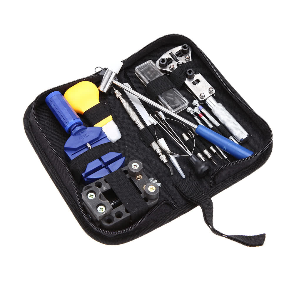 14PCS Watch Repair Tool Kit Link Remover Spring Bar Case Opener Tool