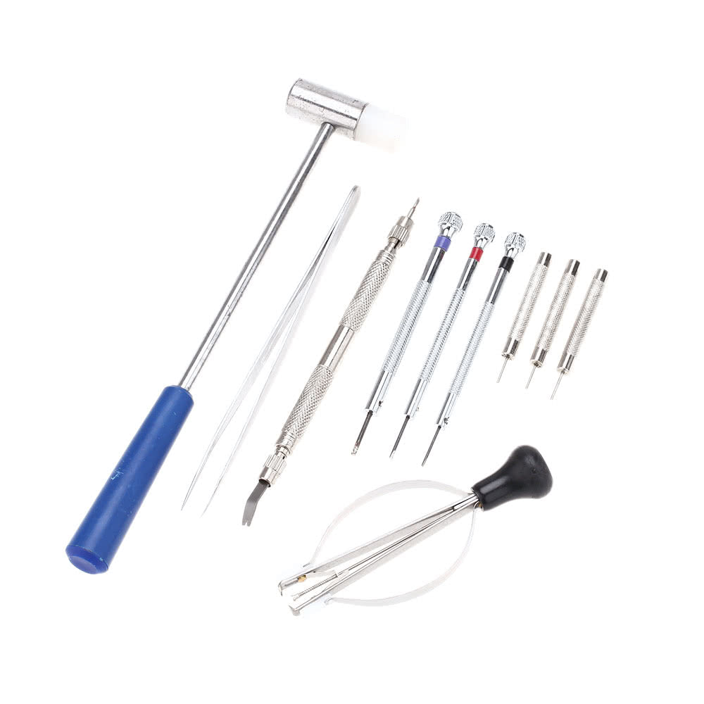 14PCS Watch Repair Tool Kit Link Remover Spring Bar Case Opener Tool