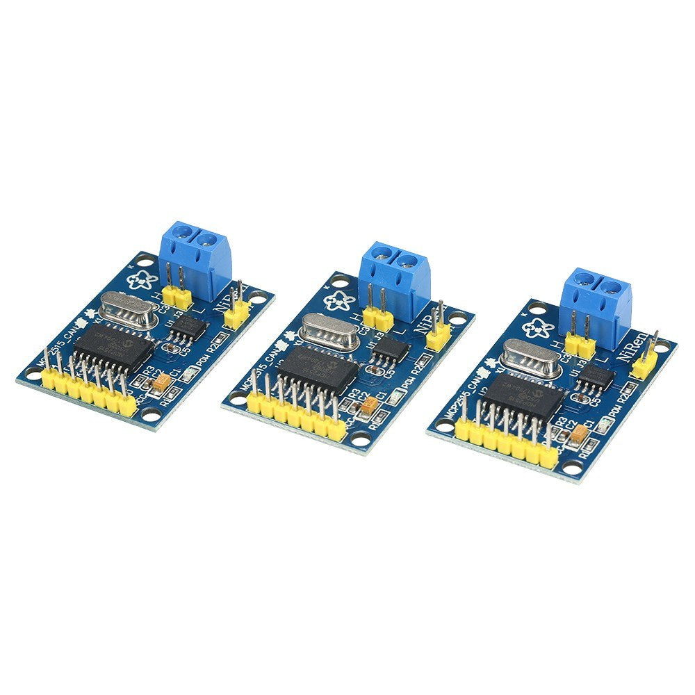 3PCS TJA1050 Receiver SPI Protocol Board MCP2515 CAN Bus Module
