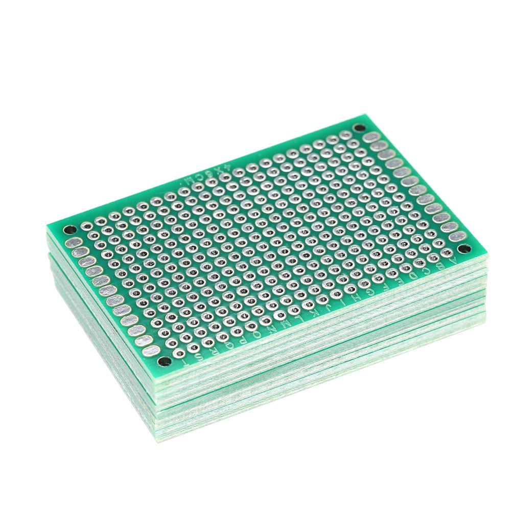 10 PCS 4*6cm Double Side Spray-tin Prototype PCB Board Breadboard Panel