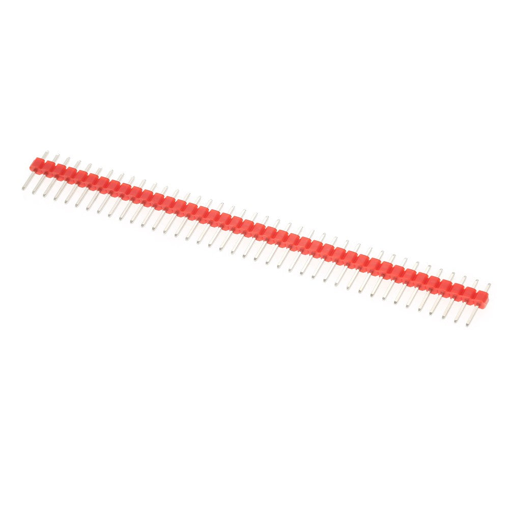 10PCS/Pack 2.54mm 40Pin Male Single Row Pin Header Strip for Arduino DIY - Red