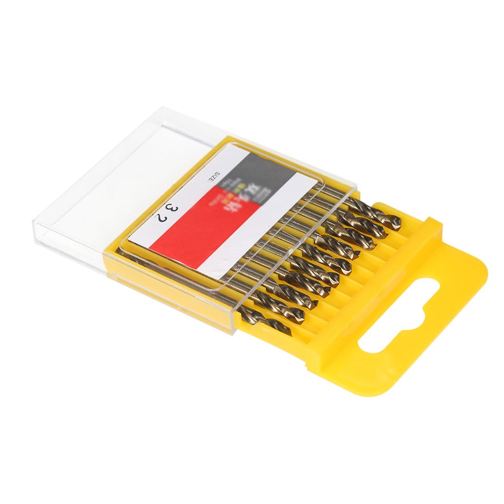 10pcs 1/8" M35 HSS-Co Double Ended Cobalt Drill Bits Set