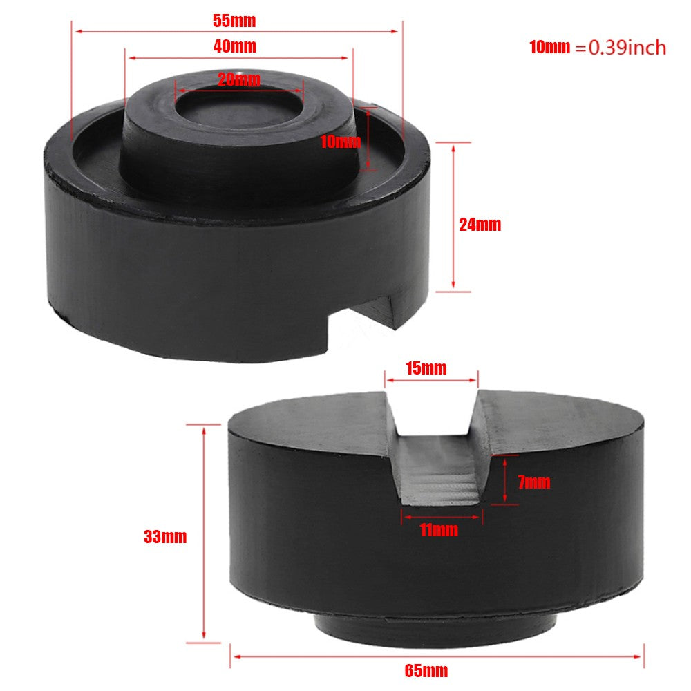 Universal Floor Slotted Car Rubber Jack Pad Frame Protector Jack Pad