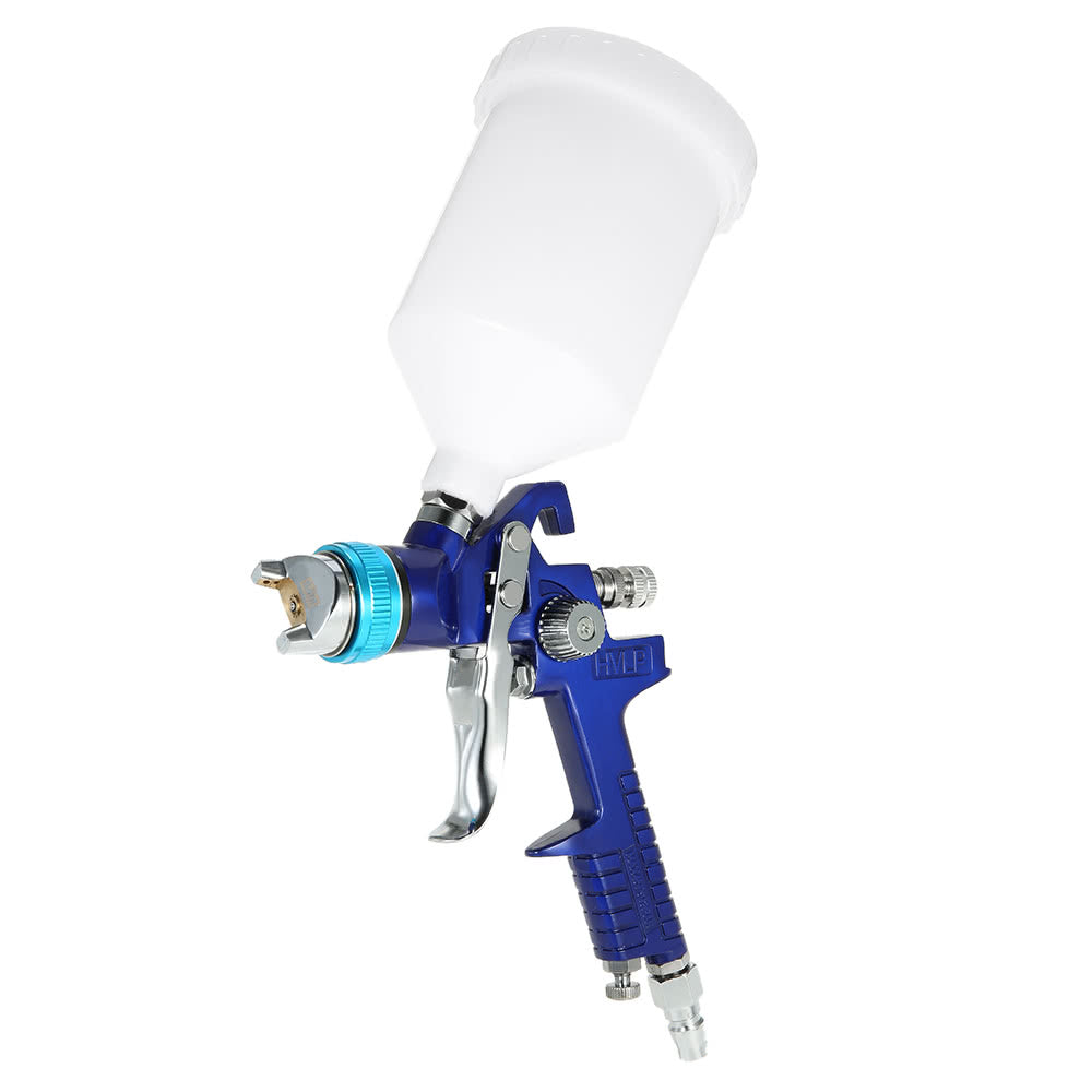 Gravity Feed HVLP Paint Spray Gun Airbrush Nozzle Car Furniture Finishing Coat Spraying Tool - 1.7mm Nozzle Diameter
