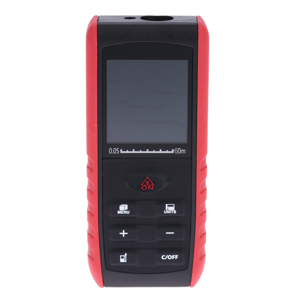 Portable Digital Laser Distance Meter Handheld Range Finder Area Volume Measurement - 60m