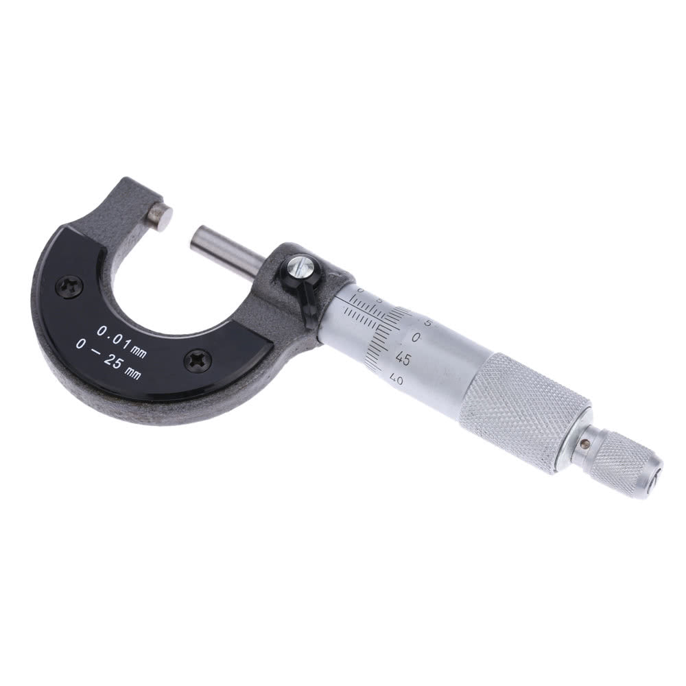 Micrometer Calipers 25mm/0.01 Micrometers Outer Diameter Spiral Micrometer Measuring Tool