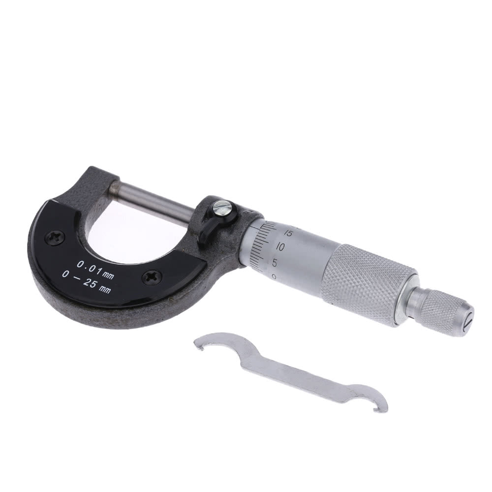 Micrometer Calipers 25mm/0.01 Micrometers Outer Diameter Spiral Micrometer Measuring Tool