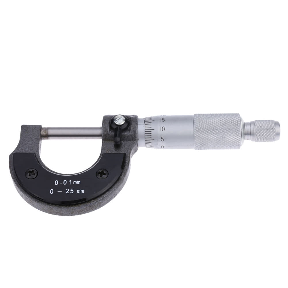 Micrometer Calipers 25mm/0.01 Micrometers Outer Diameter Spiral Micrometer Measuring Tool