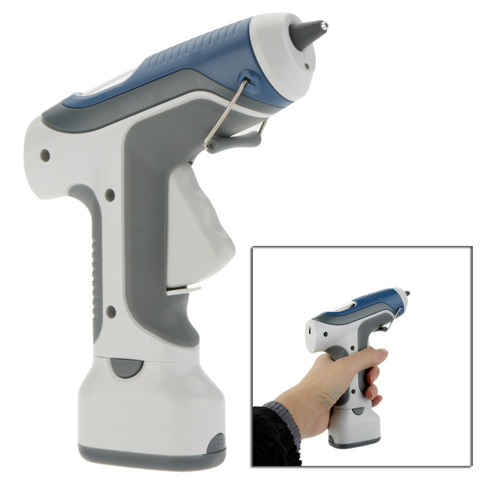 Pro'sKit GK-368 6V Battery Cordless Hot Melt Glue Gun Block Gine LED Lighting for DIY Model Living Craft