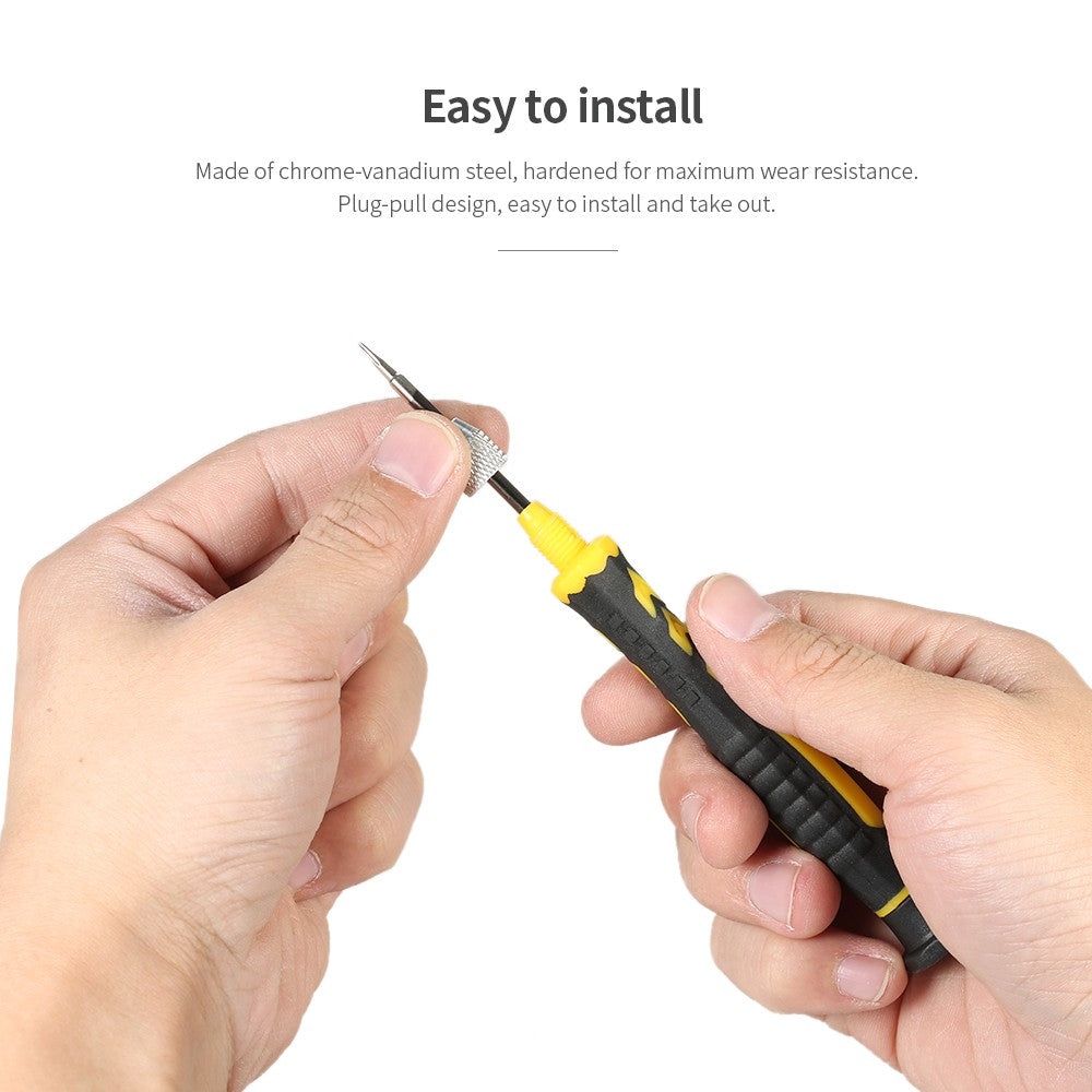 5 in 1 Multi-functional Screwdrivers Set with Magnetic Phillips and Torx Bits Electrical Work Repair Tools Kit - E3295-1