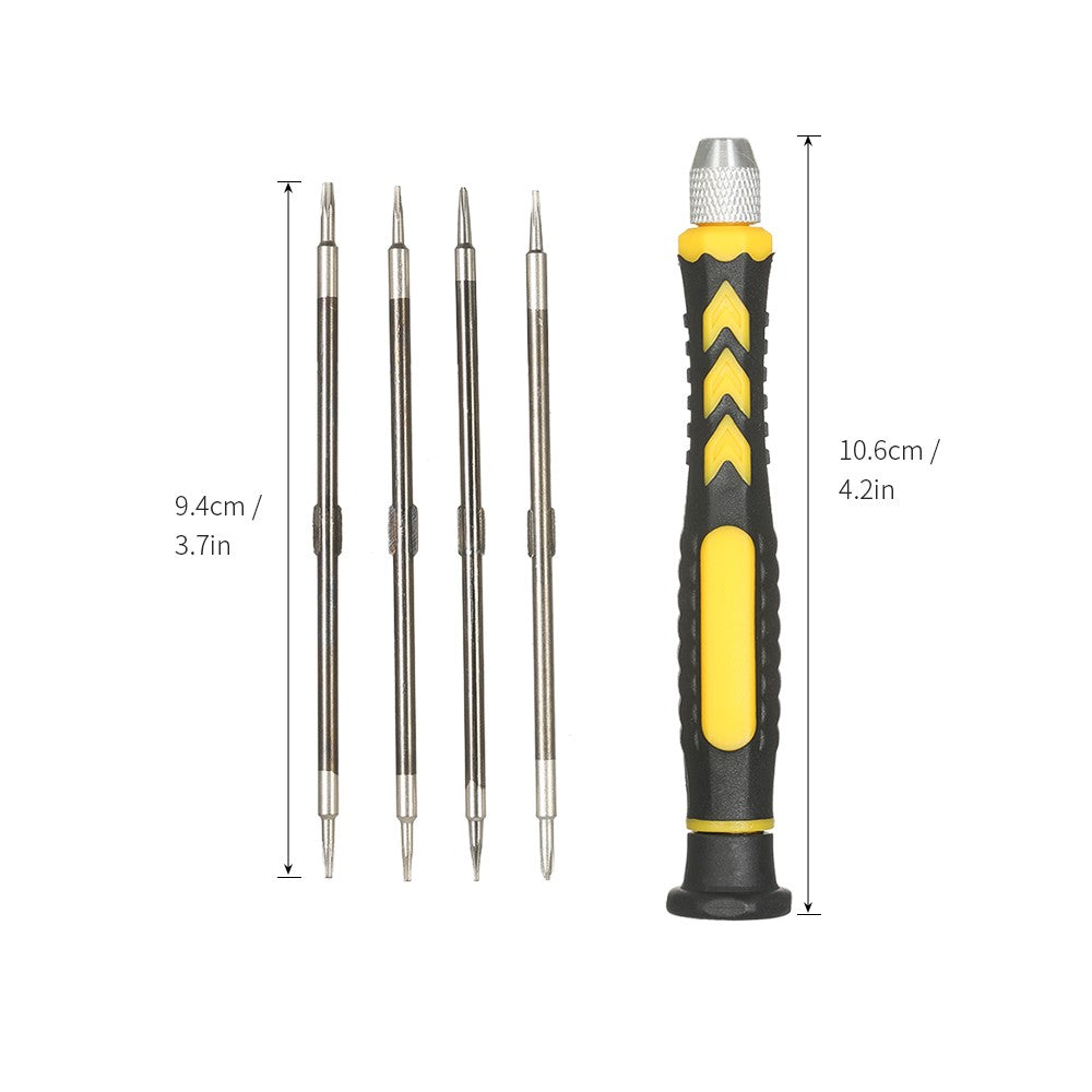 5 in 1 Multi-functional Screwdrivers Set with Magnetic Phillips and Torx Bits Electrical Work Repair Tools Kit - E3295-1