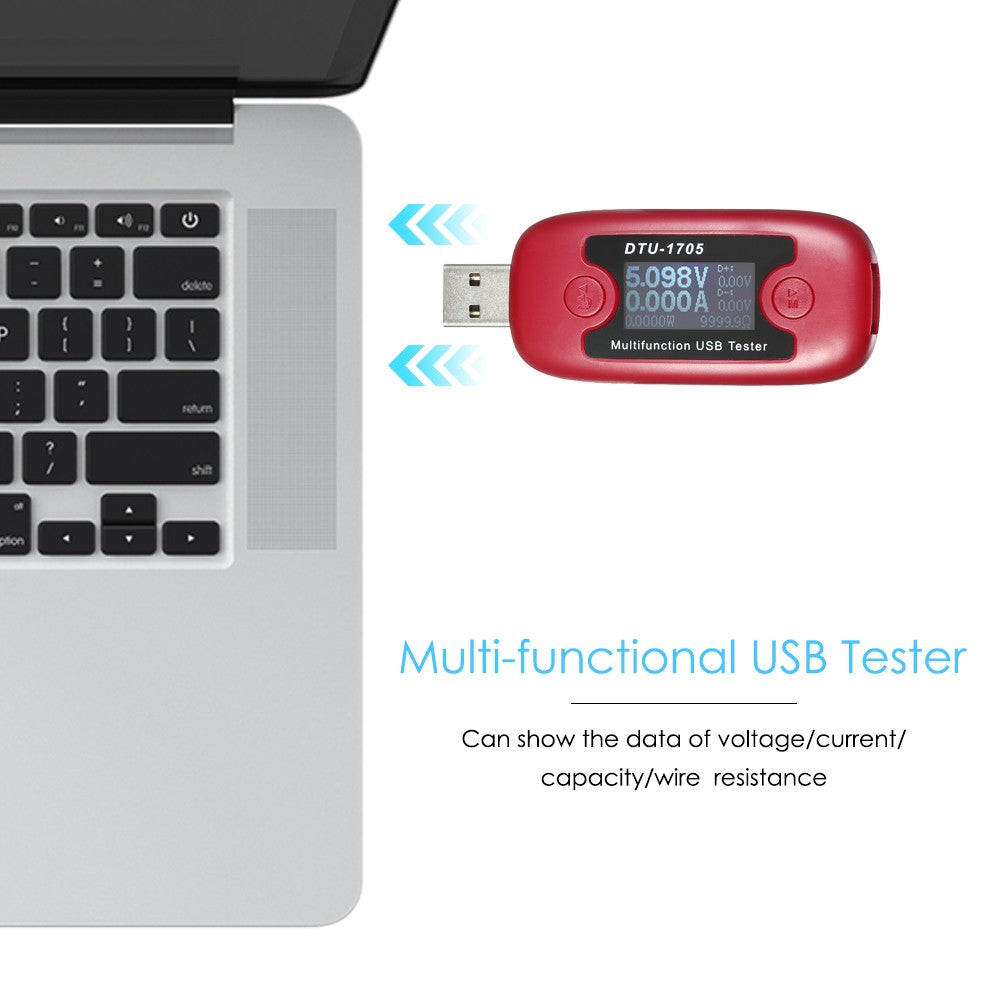 USB Tester Voltage Current Power Meter Multi-functional Voltmeter Ammeter