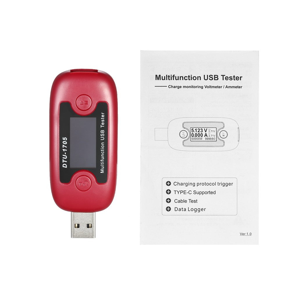 USB Tester Voltage Current Power Meter Multi-functional Voltmeter Ammeter