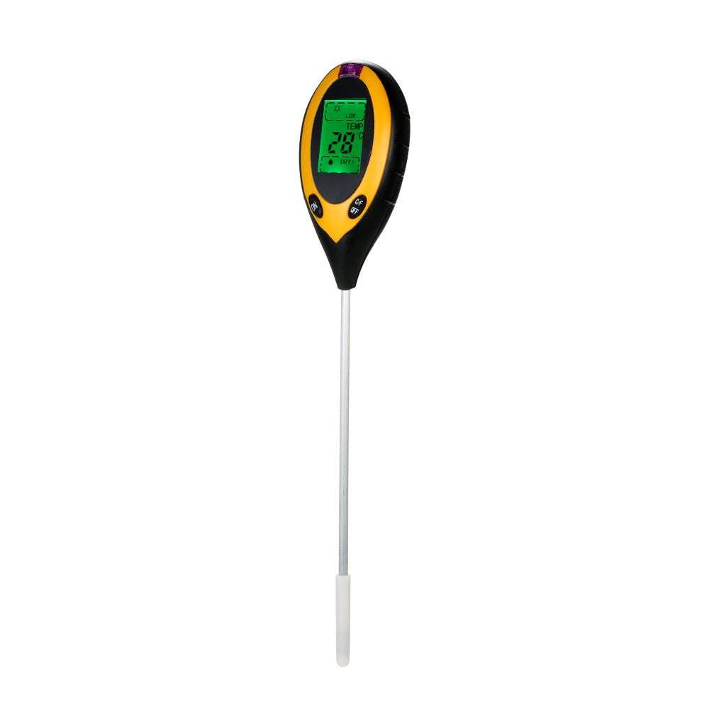 4-in-1 Soil Tester PH Moisture Temperature Sunlight Intensity PH Tester Moisture Meter