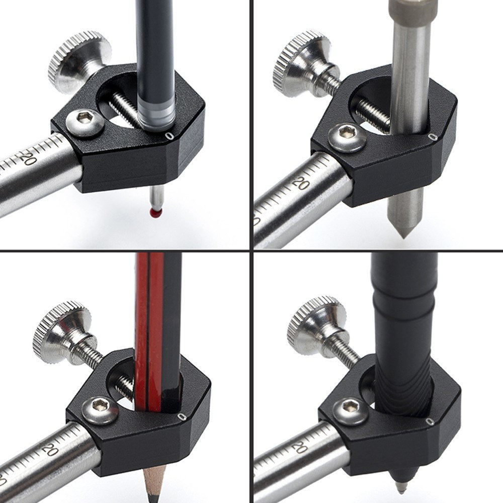 Woodworking Linear Arc Dual-purpose Scriber - Silver