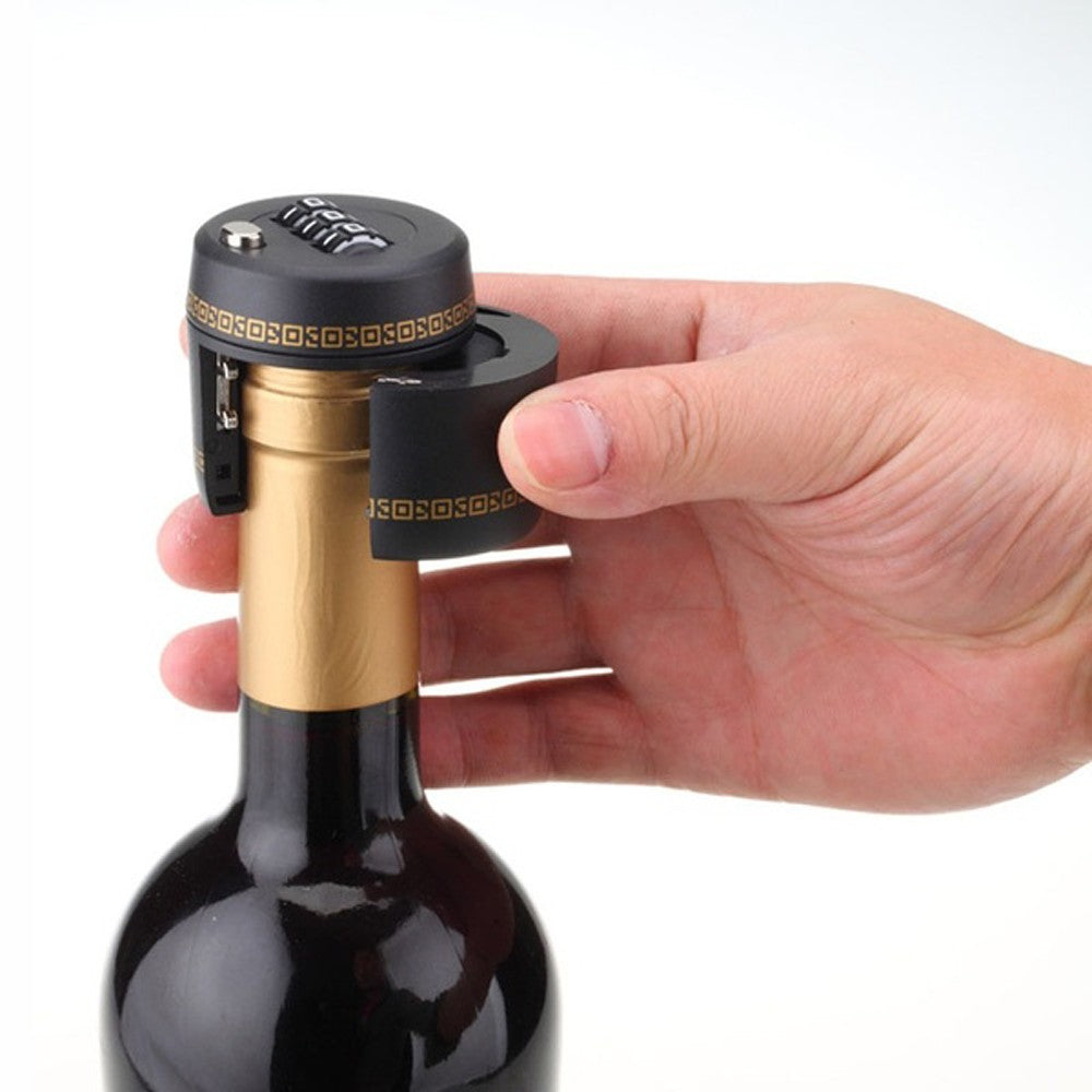 Digital Smart Lock Theft Proof Stopper Red Wine Home Stopper