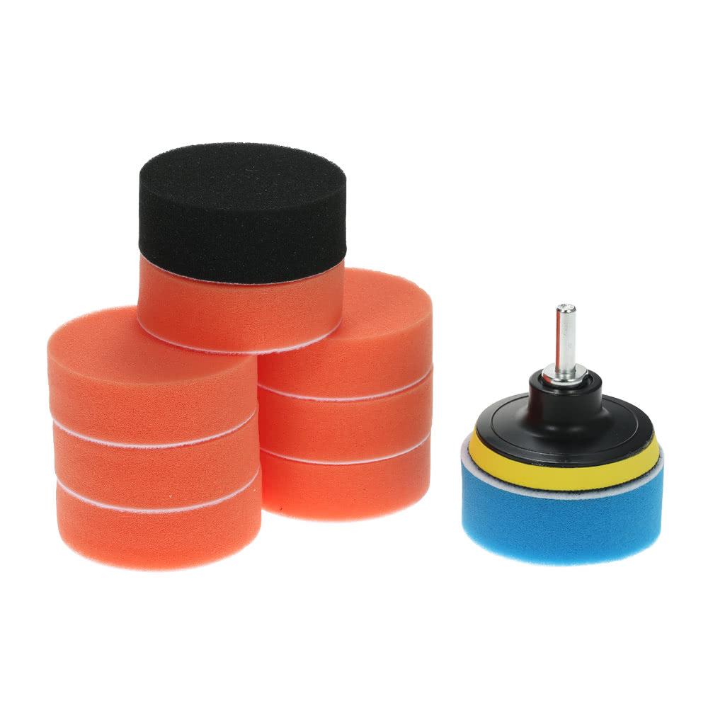 19PCS 3inch 80mm Car Polishing Pads Waxing Foam Buffing Pad Sponge Kit Set for Car Polisher Buffer Waxer Sander Polishing Waxing Sealing Glaze