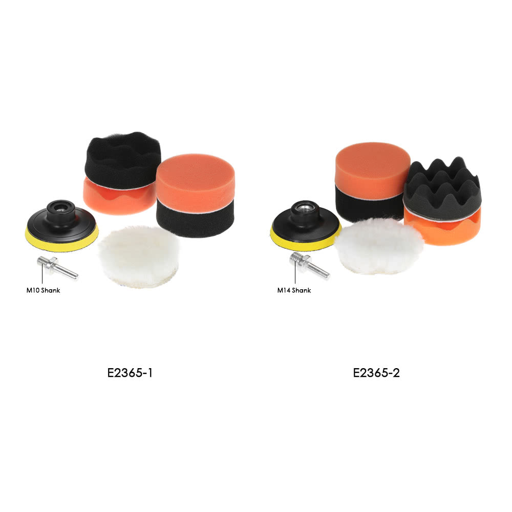 7PCS 3inch 80mm Car Polishing Pads Waxing Buffing Pad Sponge Kit Set for Car Polisher Buffer Waxer Sander Polishing Waxing Sealing Glaze - E2365-1