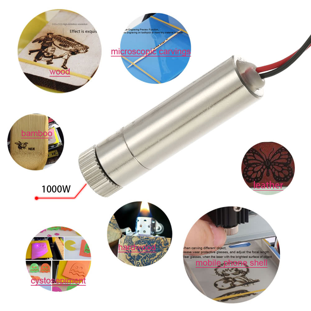 1000mW 405nm Violet Light Laser Head Engraver Accessory for DIY Carving Engraving Machine